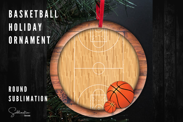 Basketball Ornament SUBLIMATION