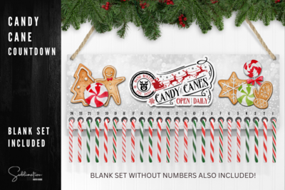 Candy Cane Ginger Cookie Countdown Calendar