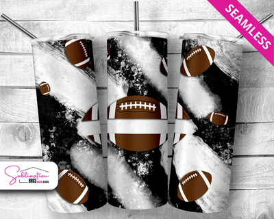 Football 20oz Tumbler Design - SET OF 2