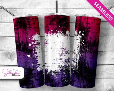 Grunge 20oz Tumbler Design - Purple Gradient