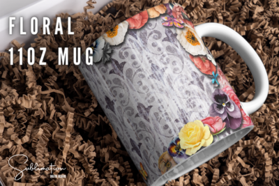 Floral Mug- 11oz mug