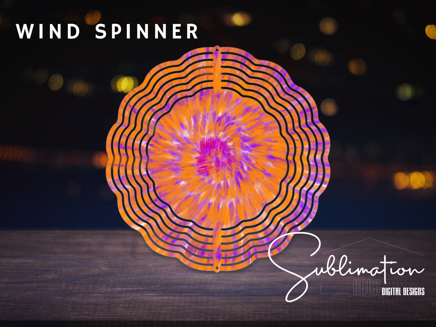 Wind Spinner - Orange Pink