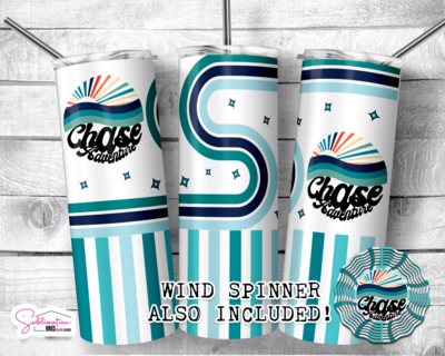 Chasing Adventure 20oz Tumbler - Wind Spinner Included