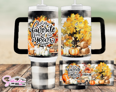 My Favorite Time of Year 40oz Tumbler  - 2 versions included
