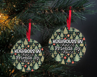 Neighbours/Neighbors by chance - Set of 2