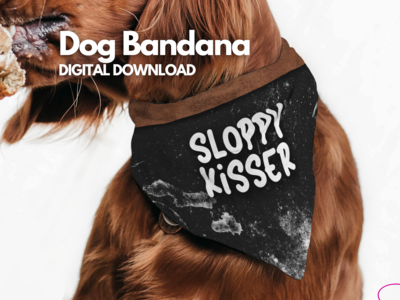 Dog Bandana - Sloppy Kisser