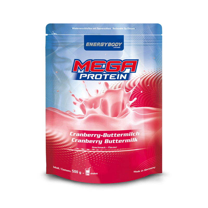 Mega Protein Cranberry-Buttermilch 500g Mega Protein Cranberry-Buttermilch 500g
