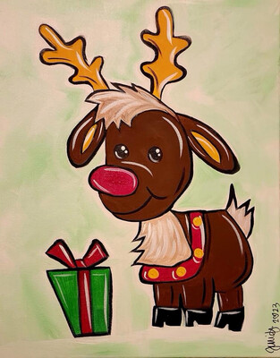 REINDEER PLAY PAINT PARTY KIT