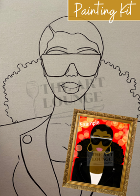 VIBE CHECK PRE-DRAWN CANVAS