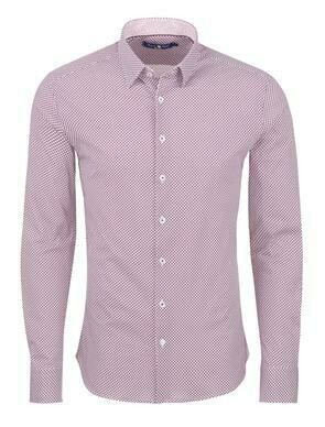 Stone Rose Geometric Knit Long Sleeve Shirt Stone Rose Geometric Knit Long Sleeve Shirt