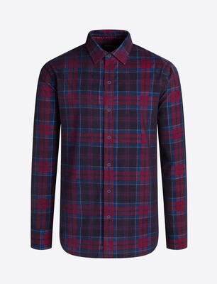 Bugatchi Plaid Corduroy Shaped Fit LS Shirt Bugatchi Plaid Corduroy Shaped Fit LS Shirt