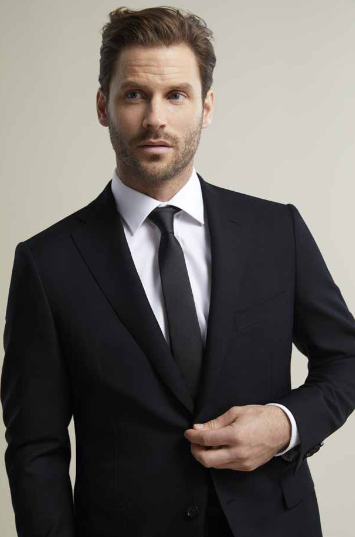 Ice Wool Suit, Color: Black, Fit: Benett (Slim)