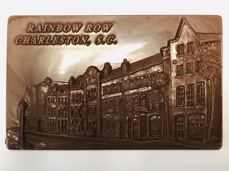 Rainbow Row Chocolate Postcard