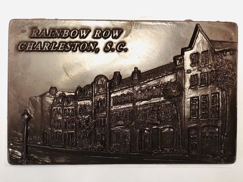 Rainbow Row Chocolate Postcard