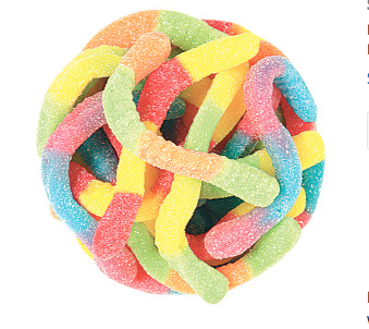 Mini Sour Bright Gummy Worms