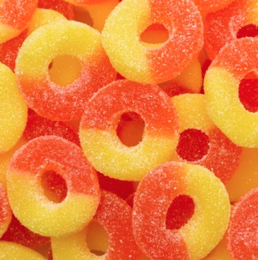 Gummy Peach Rings