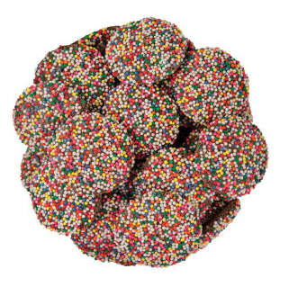 Milk Chocolate Nonpareils with Rainbow Seeds