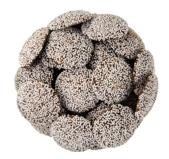 Dark Chocolate Nonpareils With White Seeds