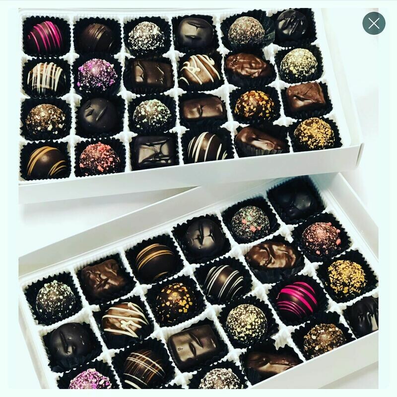 48 Piece Box of Assorted Dark Chocolates