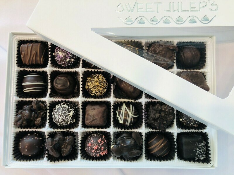 24 Piece Box of Assorted Dark Chocolates