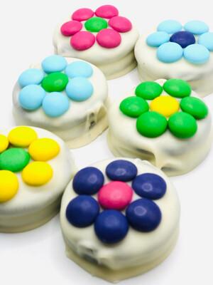 Easter Spring Flower Chocolate Dipped Oreos (Set of 6)