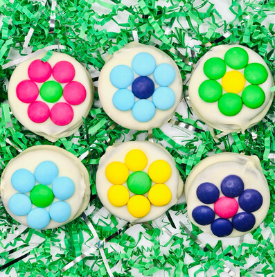 Easter Spring Flower Chocolate Dipped Oreos (Set of 6)