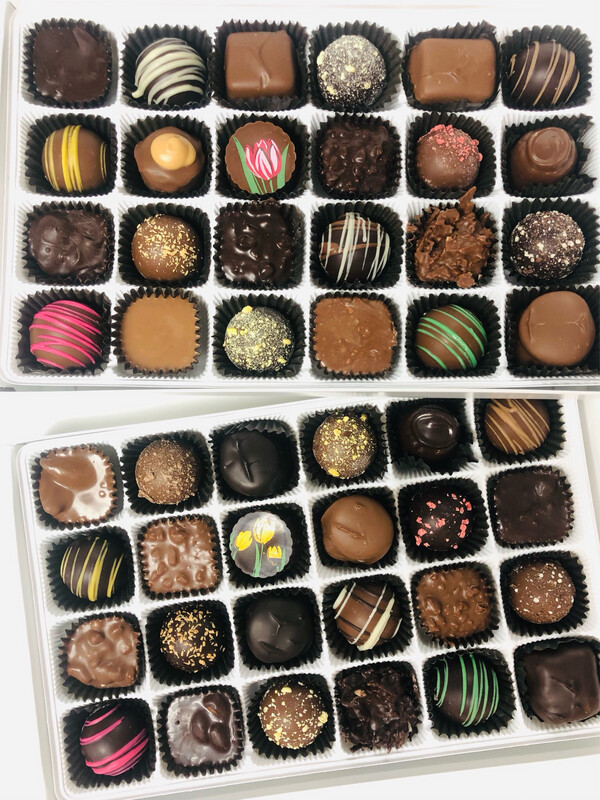 48 Piece Box of Assorted Milk AND Dark Chocolates