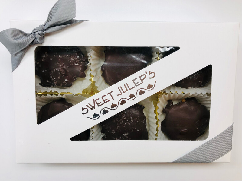 Gourmet Dark Chocolate Turtles - 6 Piece Box