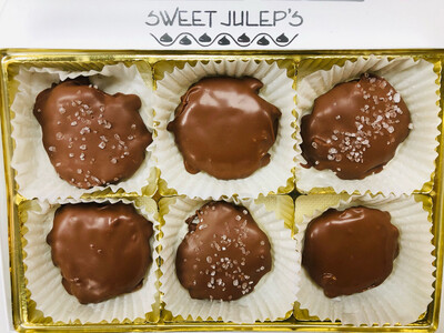 Gourmet Milk Chocolate Turtles - 6 Piece Box