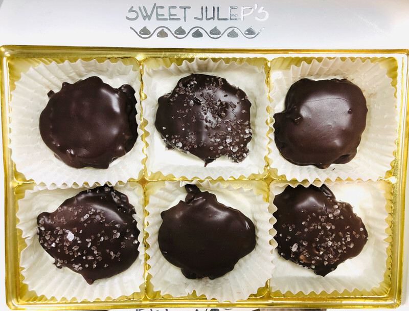 Gourmet Dark Chocolate Turtles - 6 Piece Box