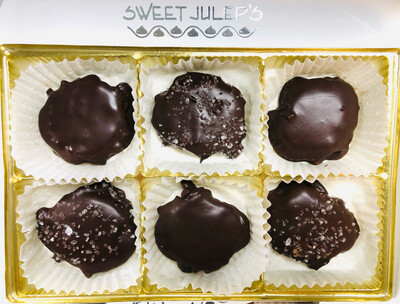 Gourmet Dark Chocolate Turtles - 6 Piece Box