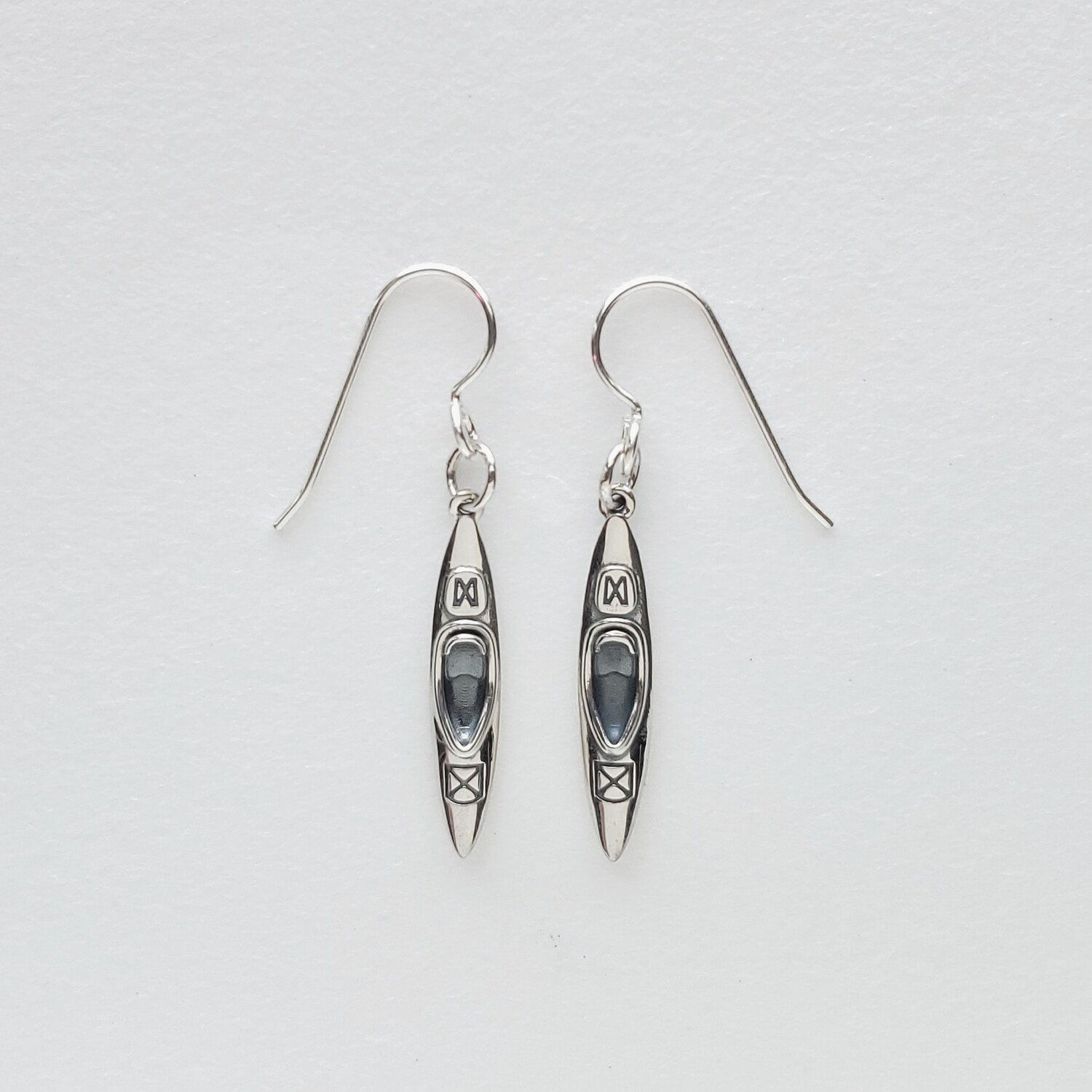 Kayak Earrings in Sterling Silver