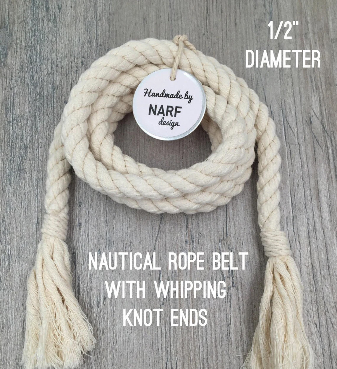 Knot On Rope Belt Over Old Stock Photo 337682627