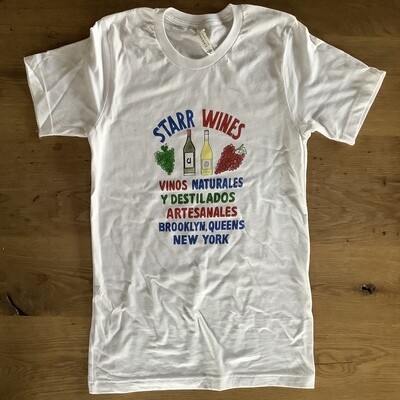 Starr Wines/ Cevallos Bros. Tshirt (White)