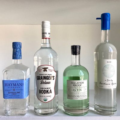 gin and vodka