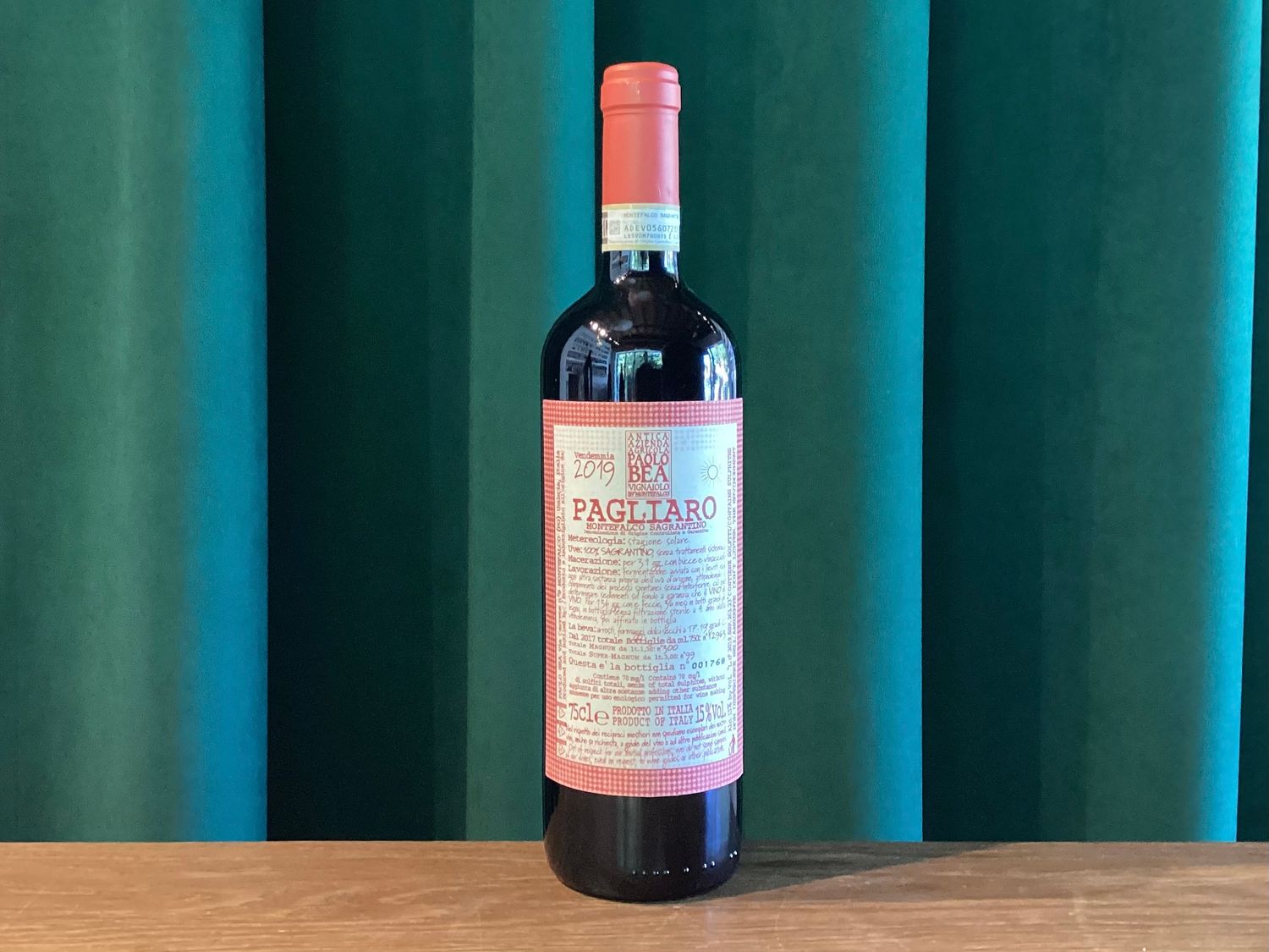 Paolo Bea, Montefalco Sagrantino Secco Pagliaro 2019