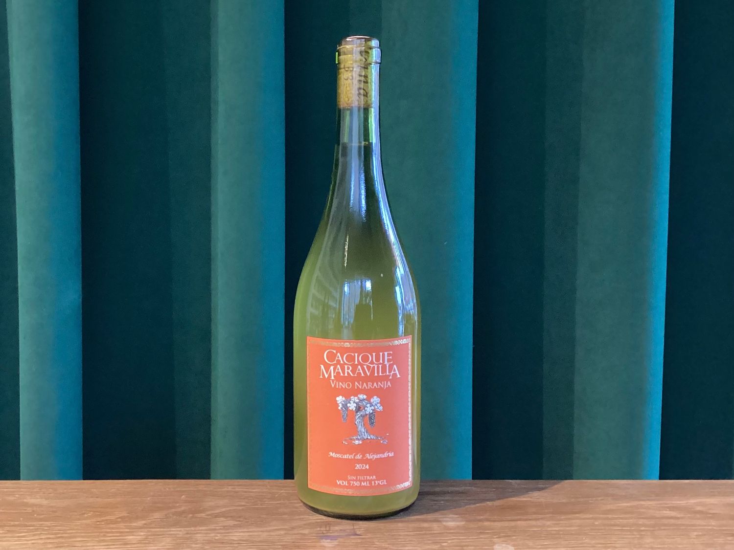 Cacique Maravilla, Vino Naranja Sin Filtrar Secano Interior Yumbel