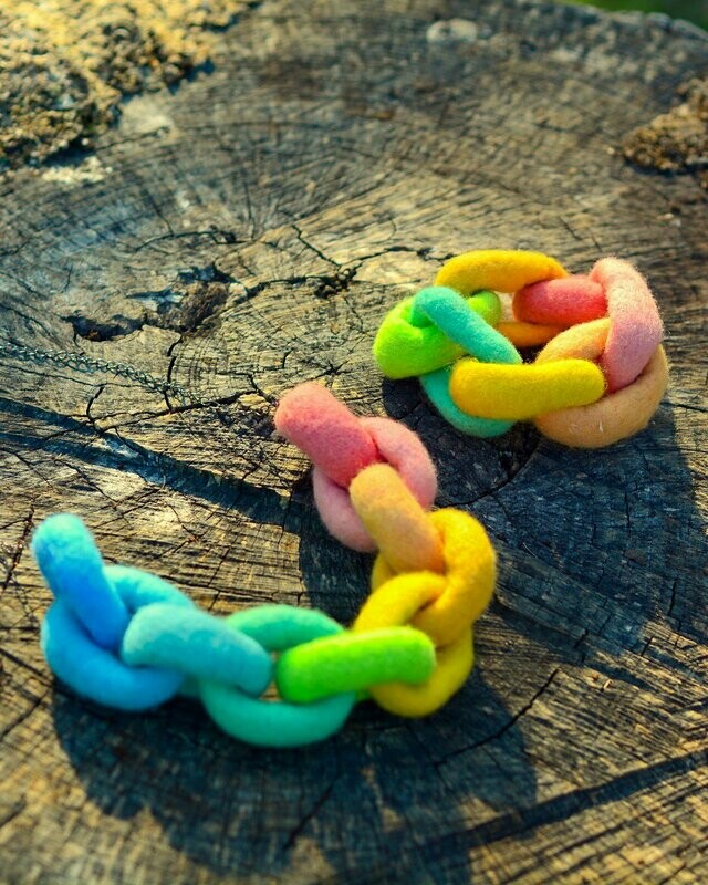 Felted Jewelry Set