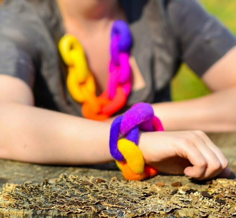Felted Jewelry Set