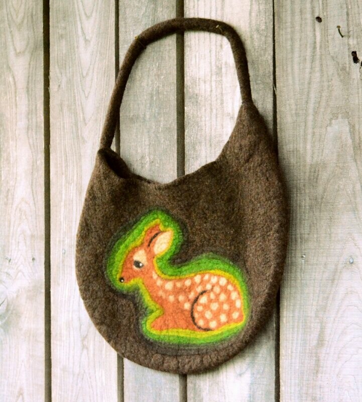 Felted Fawn Bag