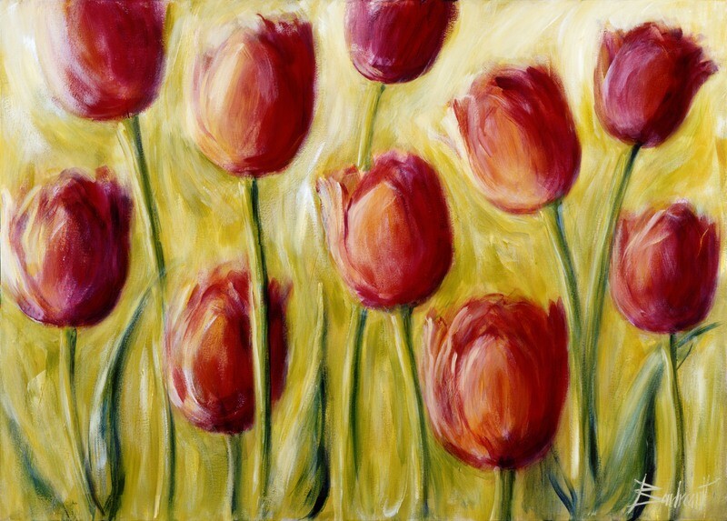 Tulipes en folie II  Edition limitée /Limited Edition  18x24Pouces/Inches
