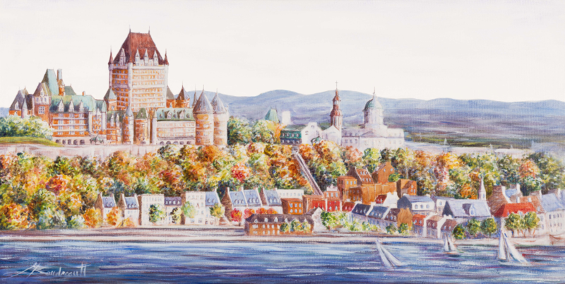 Le Cap Diamant. Giclée sur toile /Giclee on canvas