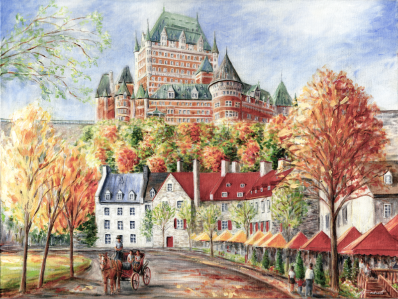 Symphonie d'automne , 9x12pouces /Inches
Giclée sur toile/ Giclée on canvas