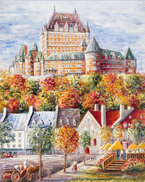 Le Petit Champlain Giclée sur toile/ Giclee on canvas
