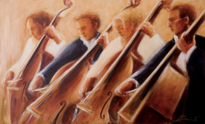 Quatuor, Giclée sur toile/Giclee on canvas 
Édition limitée/Limited Edition 15x24 Pouces