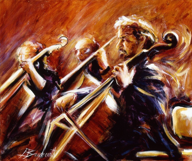 Concerto II , Giclée sur toile/Giclee on canvas 
Edition limitée /Limited edition 18x24 pouces