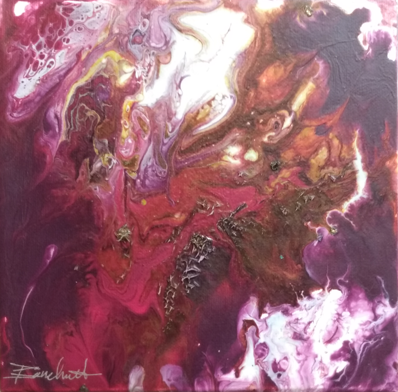 Renaissance 2 oeuvre originale /original painting 
8x8 pouces/Inches