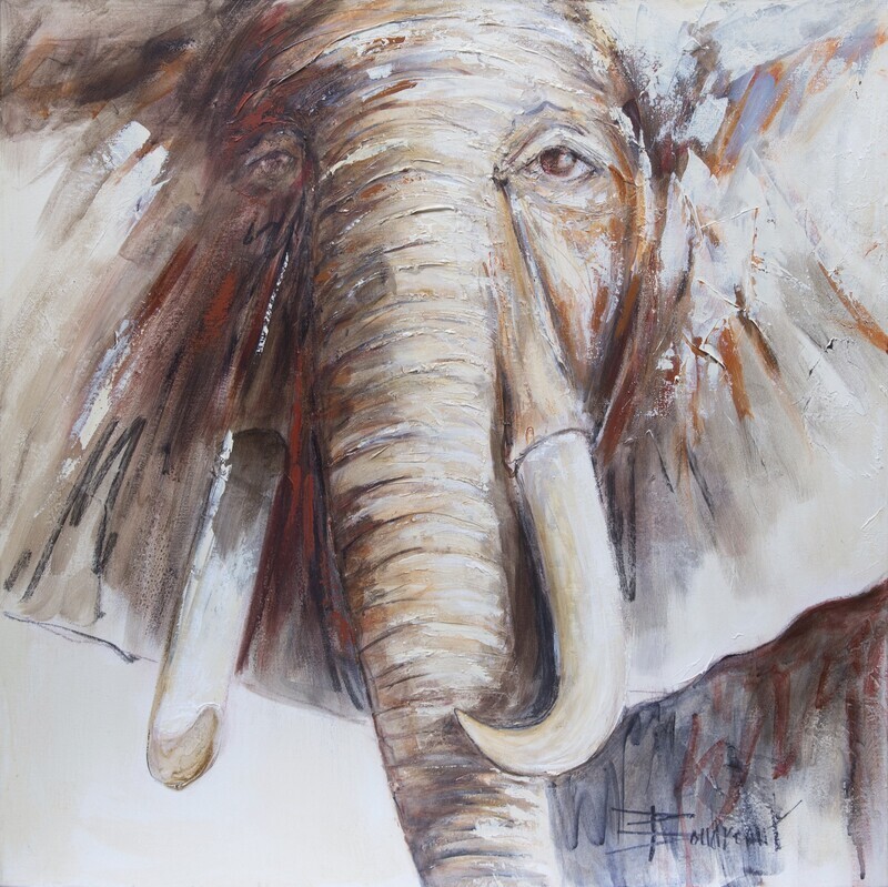 Africa , Giclée sur toile / Giclee on canvas, 12x12 pouces