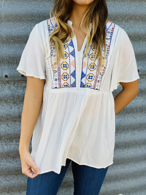 Embroidered Top