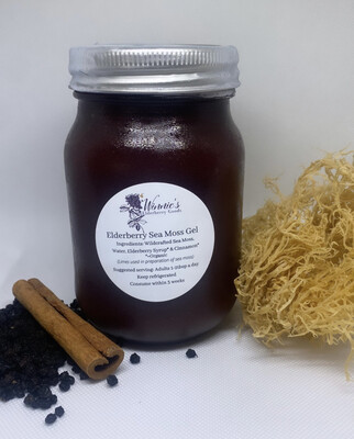 Elderberry Sea Moss Gel 16oz (FL Shipping only)